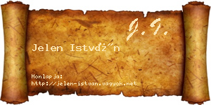 Jelen István névjegykártya