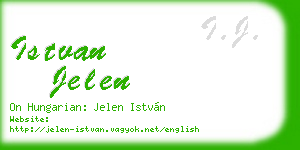 istvan jelen business card